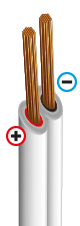 double cable 10.000 volts double cable 10.000 volts