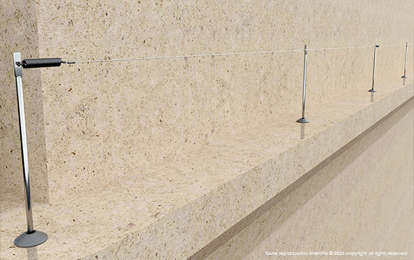 Anti-pigeon wire rope system - Birdwire 